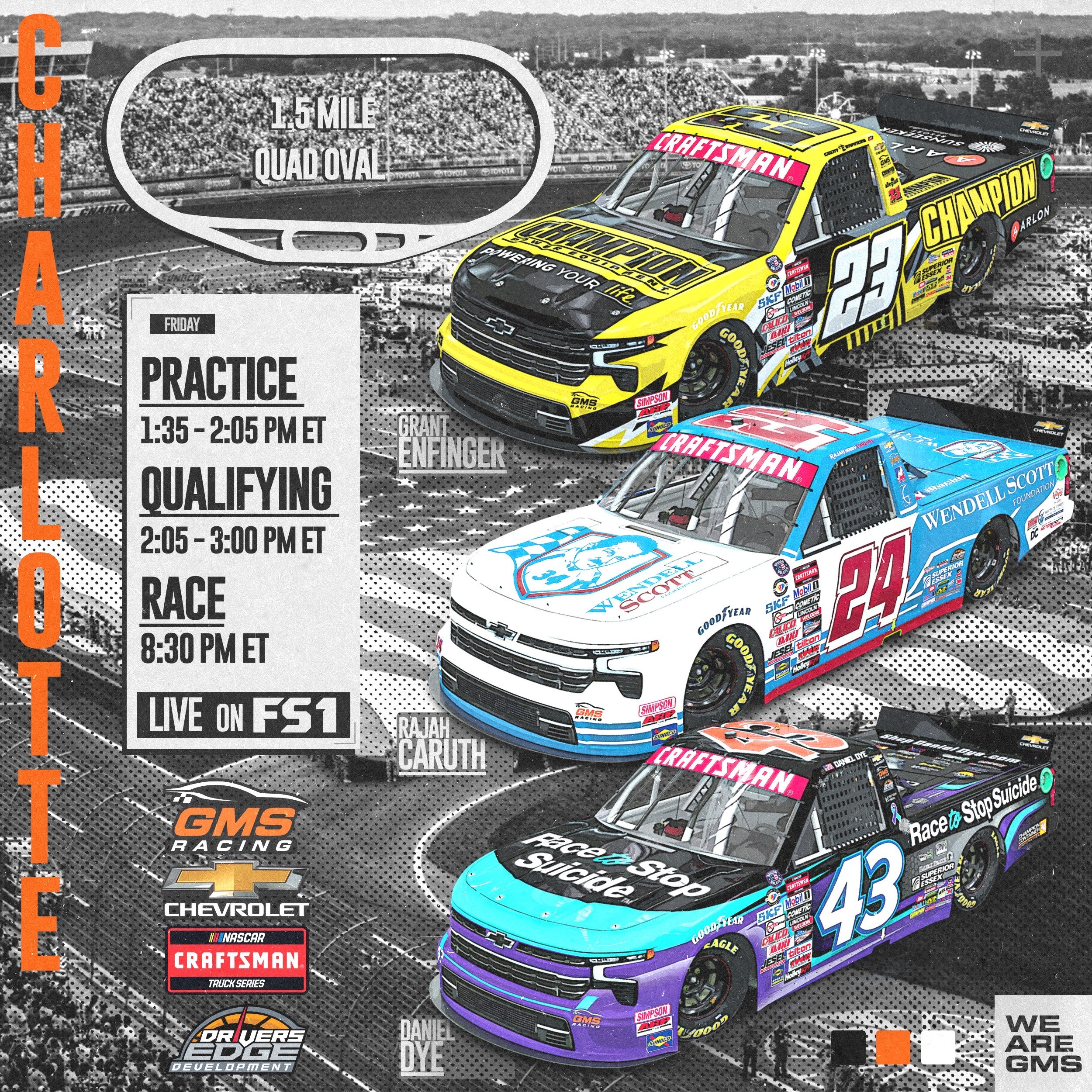 Charlotte Motor Speedway North Carolina Education Lottery 200 Race Preview — GMS Racing