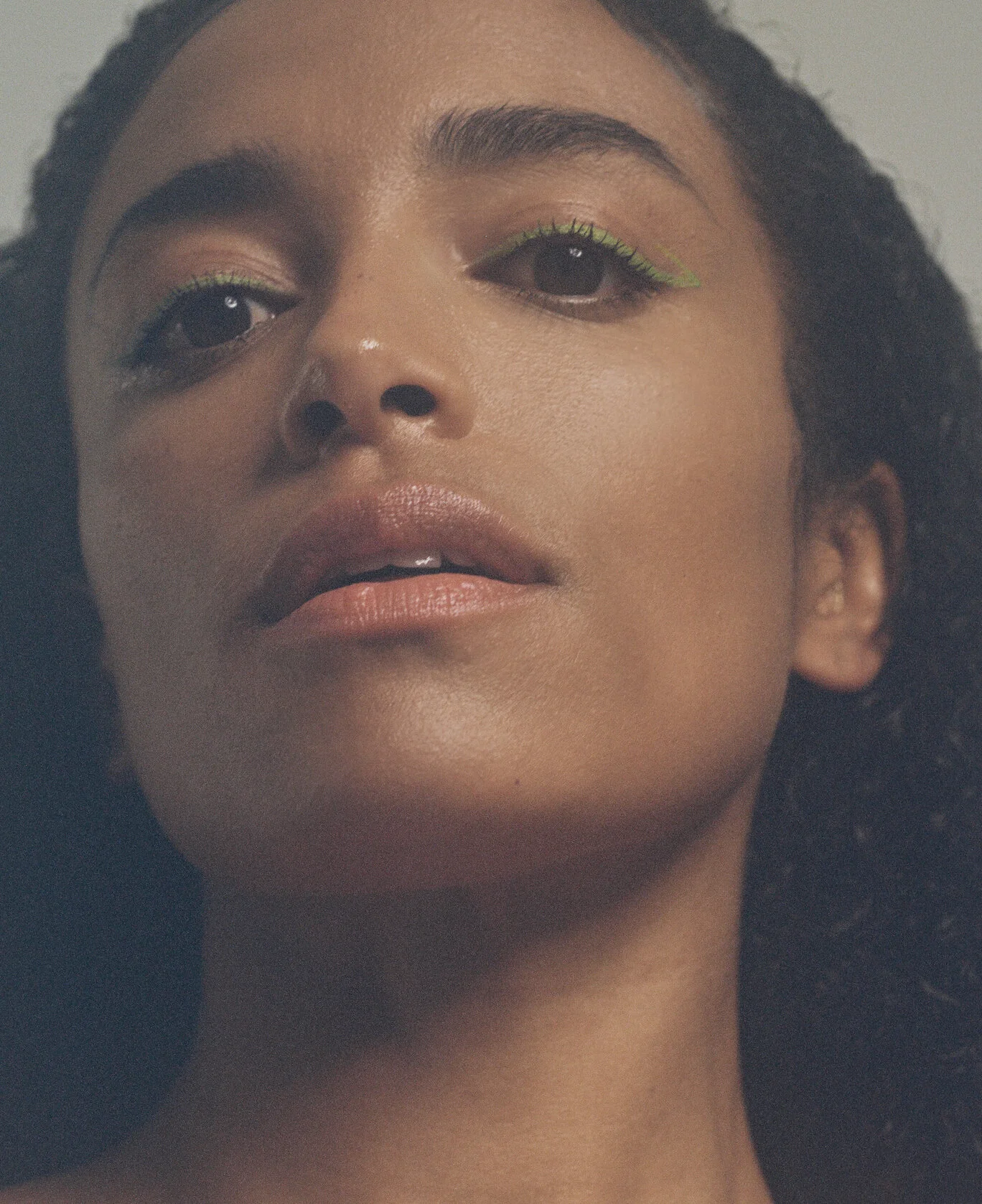 Dolce & Gabbana coat, Levi jeans, Miu Miu Shoes, La Perla underwear & homemade bodychain