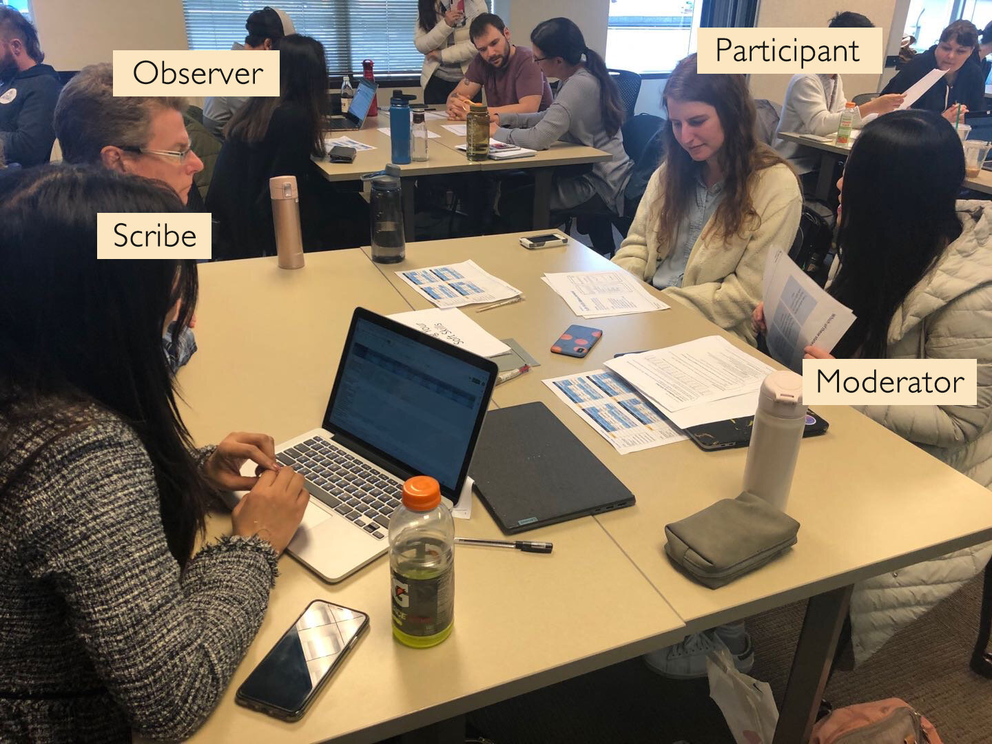 Our group was doing concept testing, I was acted as moderator for this participant.