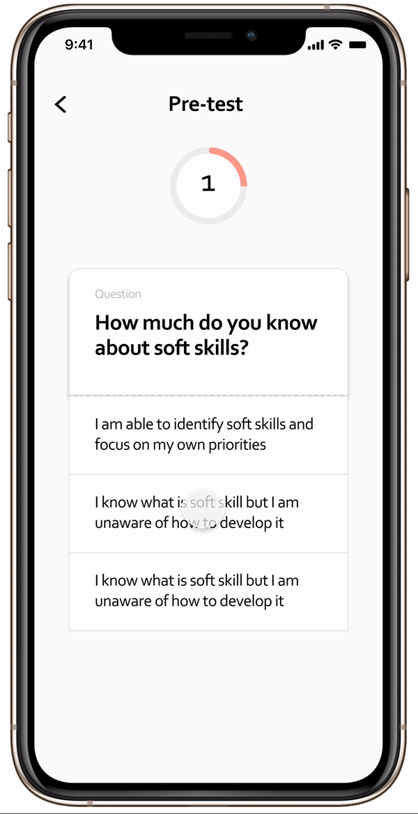Sign up with Tailored Pre test