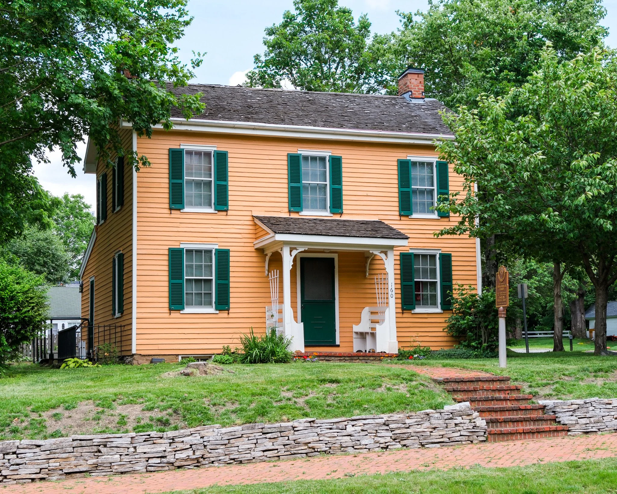Historic Westerville walking tour featuring former sites of the Hanby House