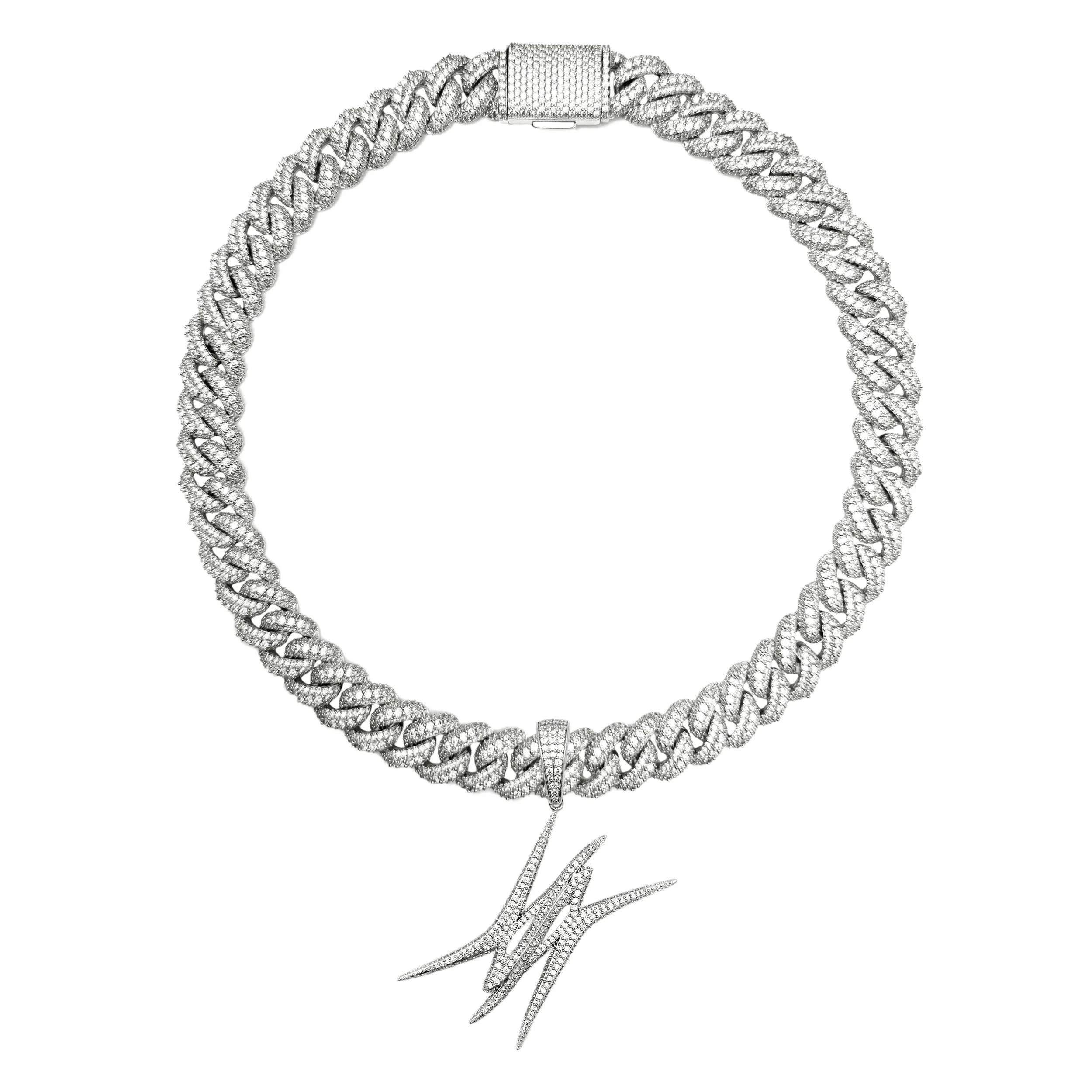 Logo Necklace Cuban Chain 15mm-Pre Order