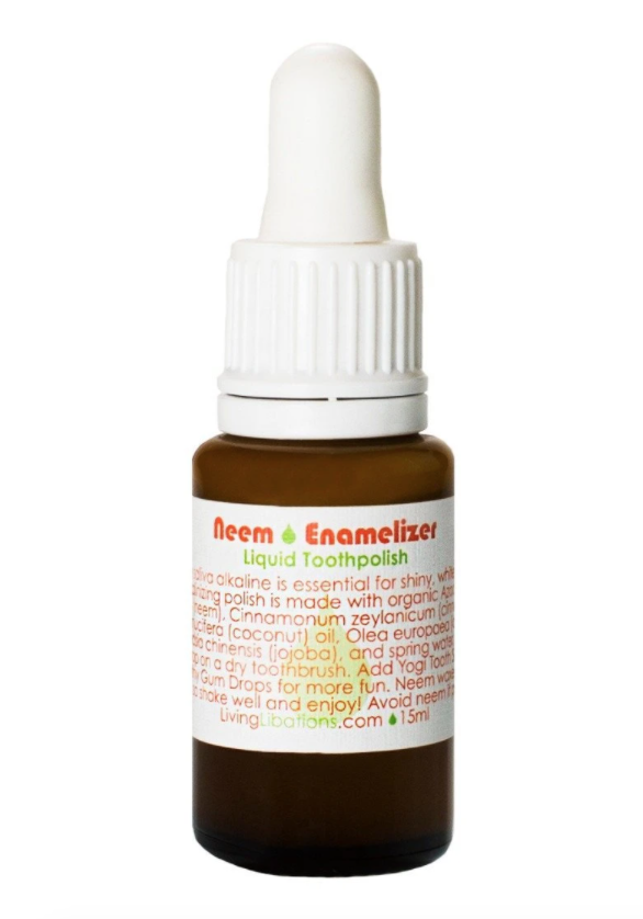 Living Libations’ Neem Enamelizer, one of the best things I’ve ever used for my teeth. A tiny drop goes a looong way.