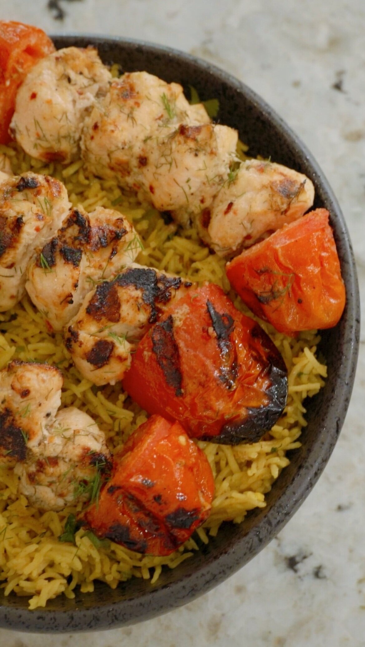 Chicken Shish Kebab with Lemon Rice - Spice Cravings