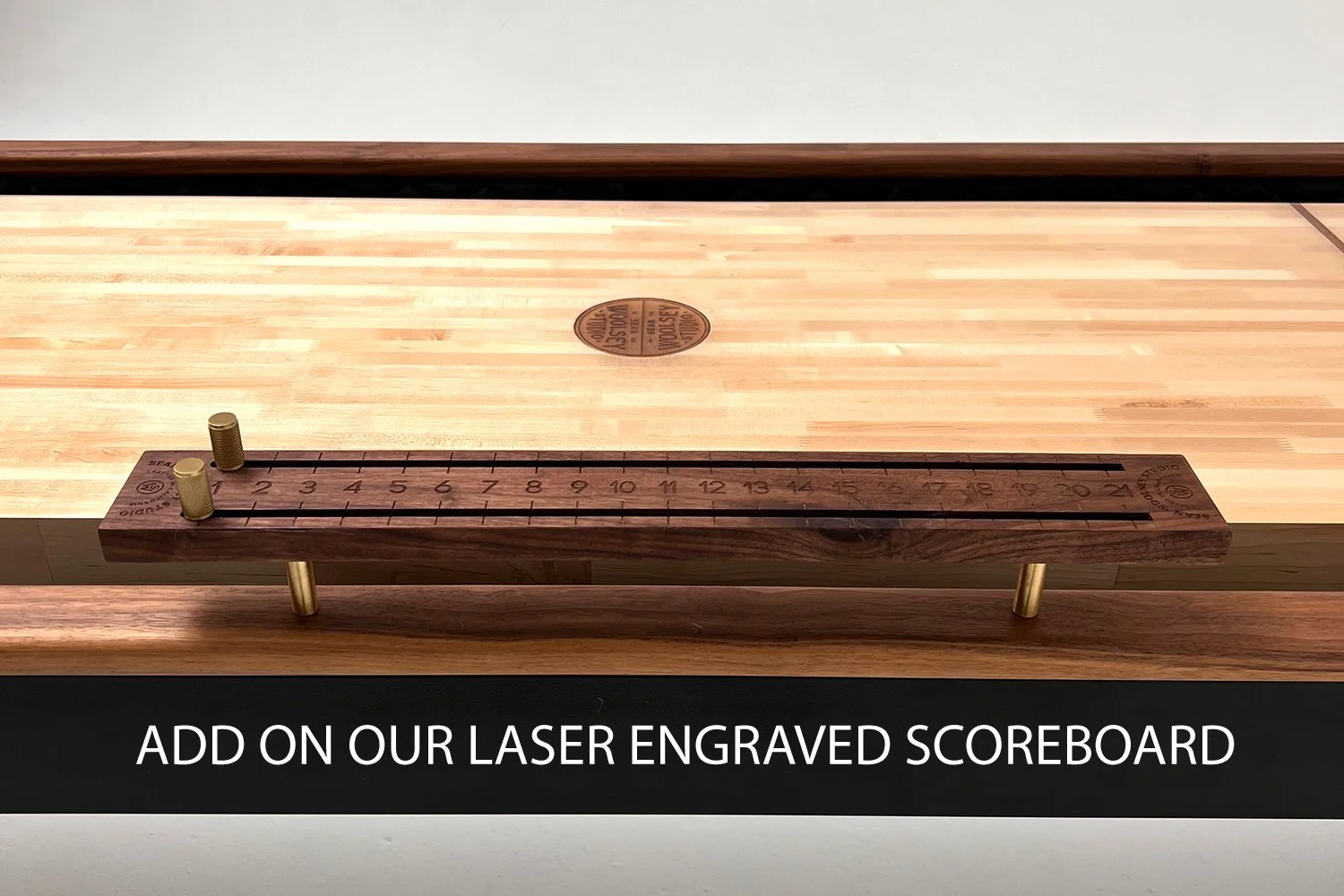 Shuffleboard Table with rounded edges — Sean Woolsey Studio