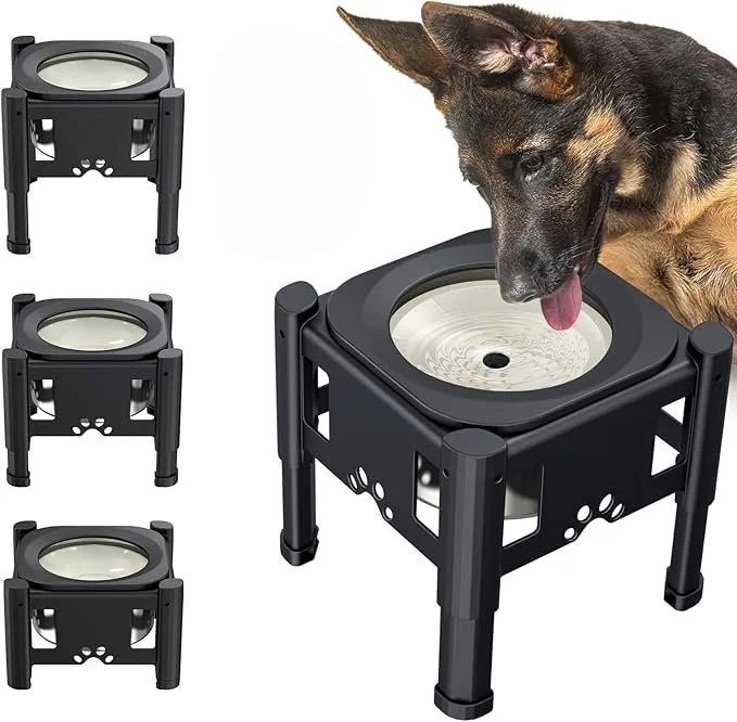 Lewondr Dog Food Bowl