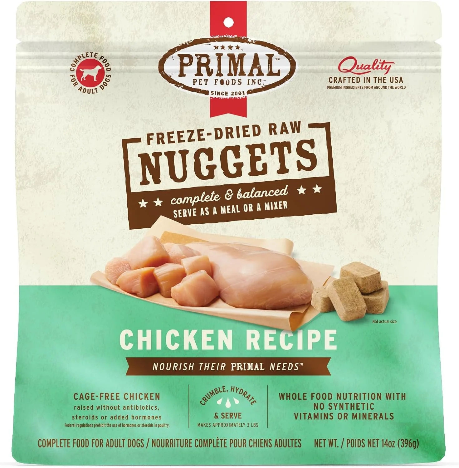 Primal Pet Foods Freeze-Dried Canine Chicken Formula 14 oz