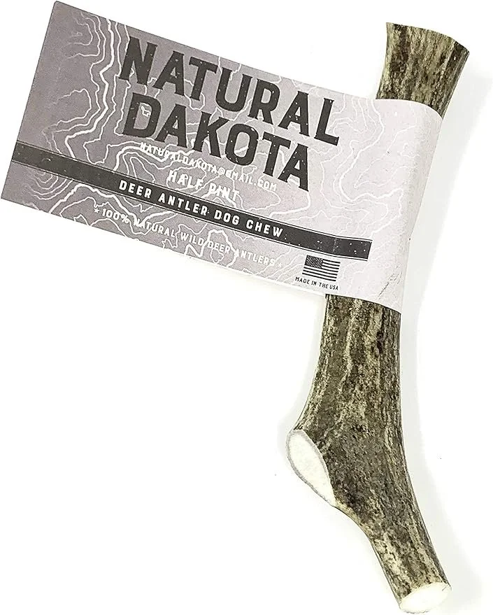 Natural Dakota Premium Deer Antler Dog Chew Toys