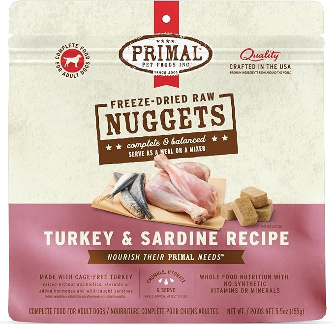 Primal Pet Foods Freeze-Dried Canine Turkey Formula 5.5 oz