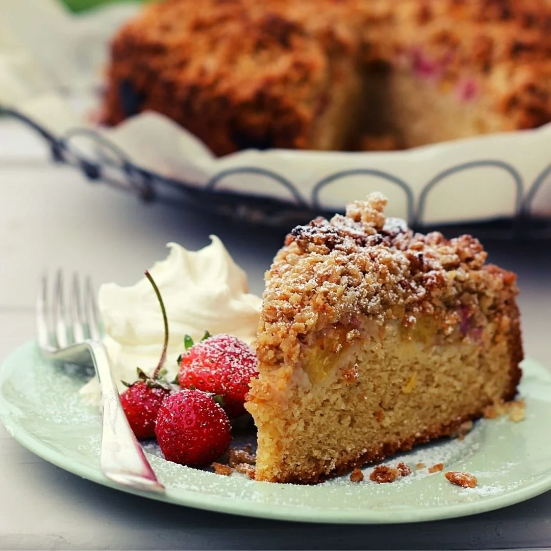 Peach and Strawberry Crumble Cake slice.jpg