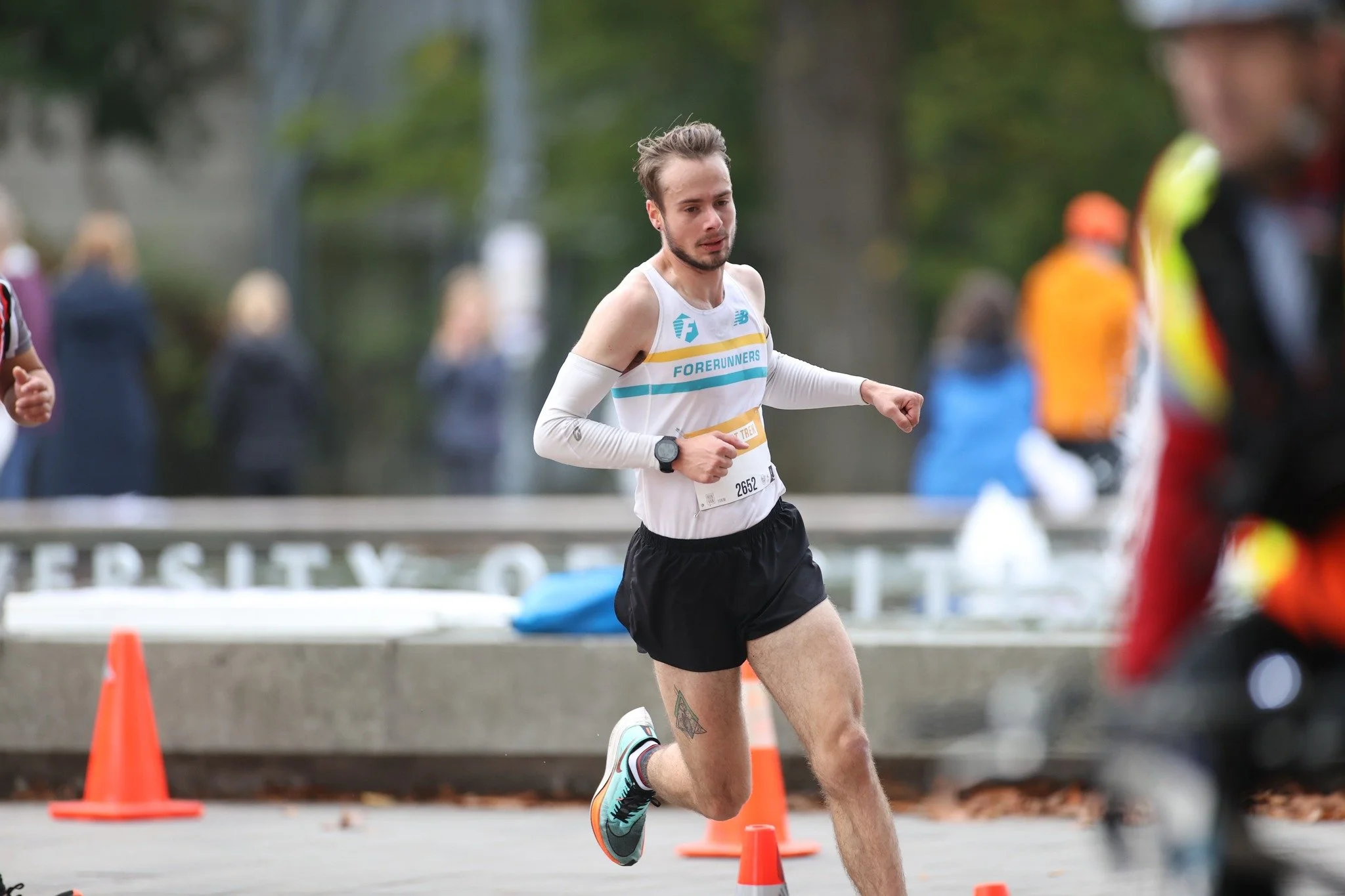Dayton Bath, physiotherapy student running