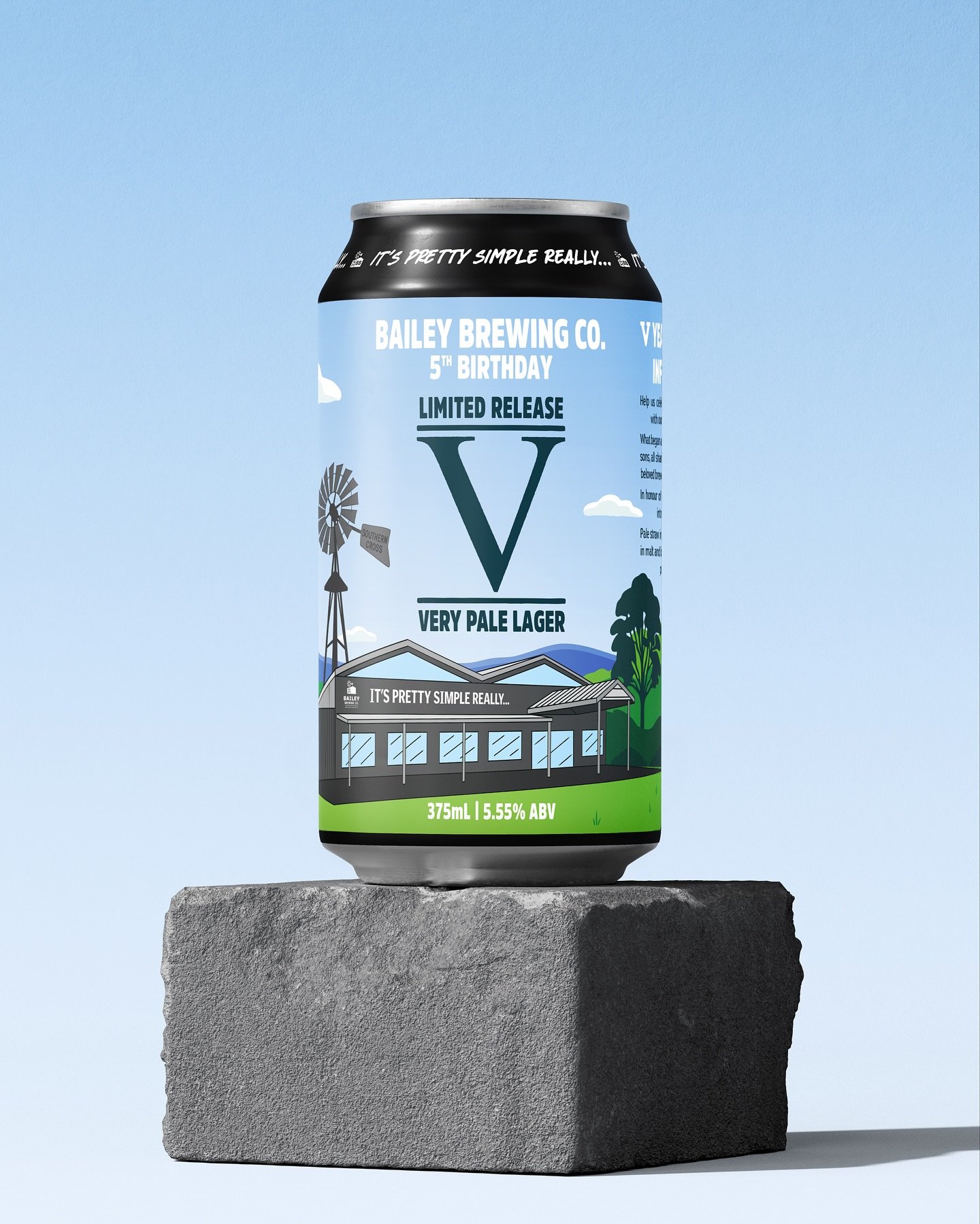 Happy 5th Birthday to @baileybrewingco, celebrating with a new Limited Release design for their VPL or Very Pale Lager! #vpl #palelager #lager #swanvalley #craftbeer #craftbrewing #brewery #perthbeer #perthcraftbeer #perth #pertheats #perthfood #pert