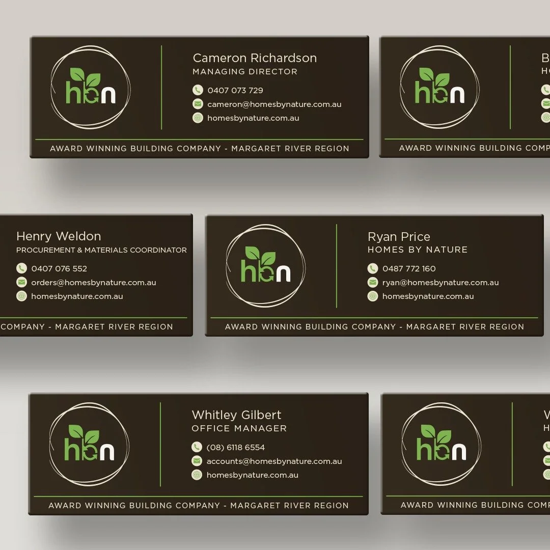 Professional email signatures are a small detail that make a big difference.

We recently designed a custom set of email signatures for Homes By Nature, creating a consistent and professional look across their entire team. A well-designed email signa