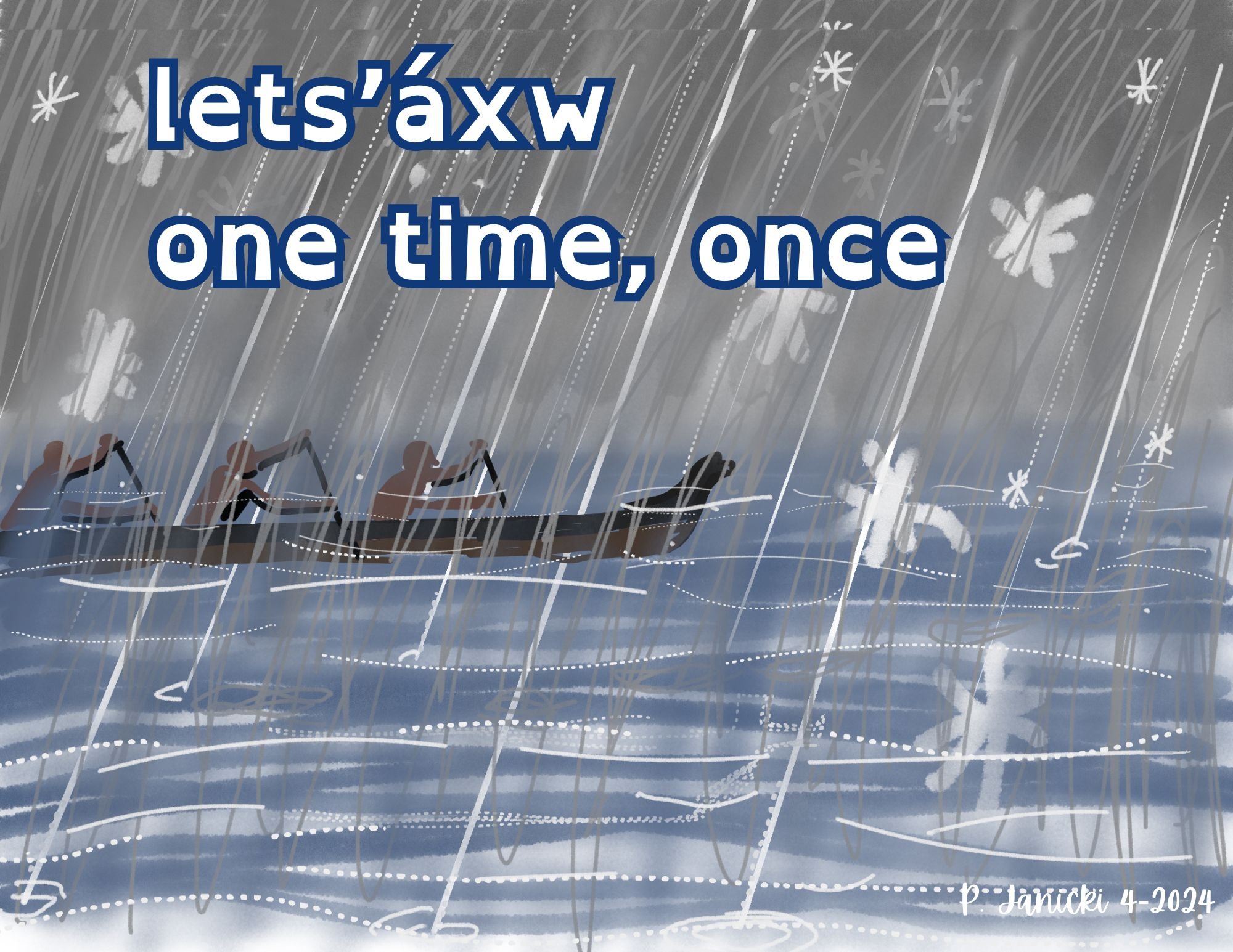 Digital artwork shares my war canoe puller world view.