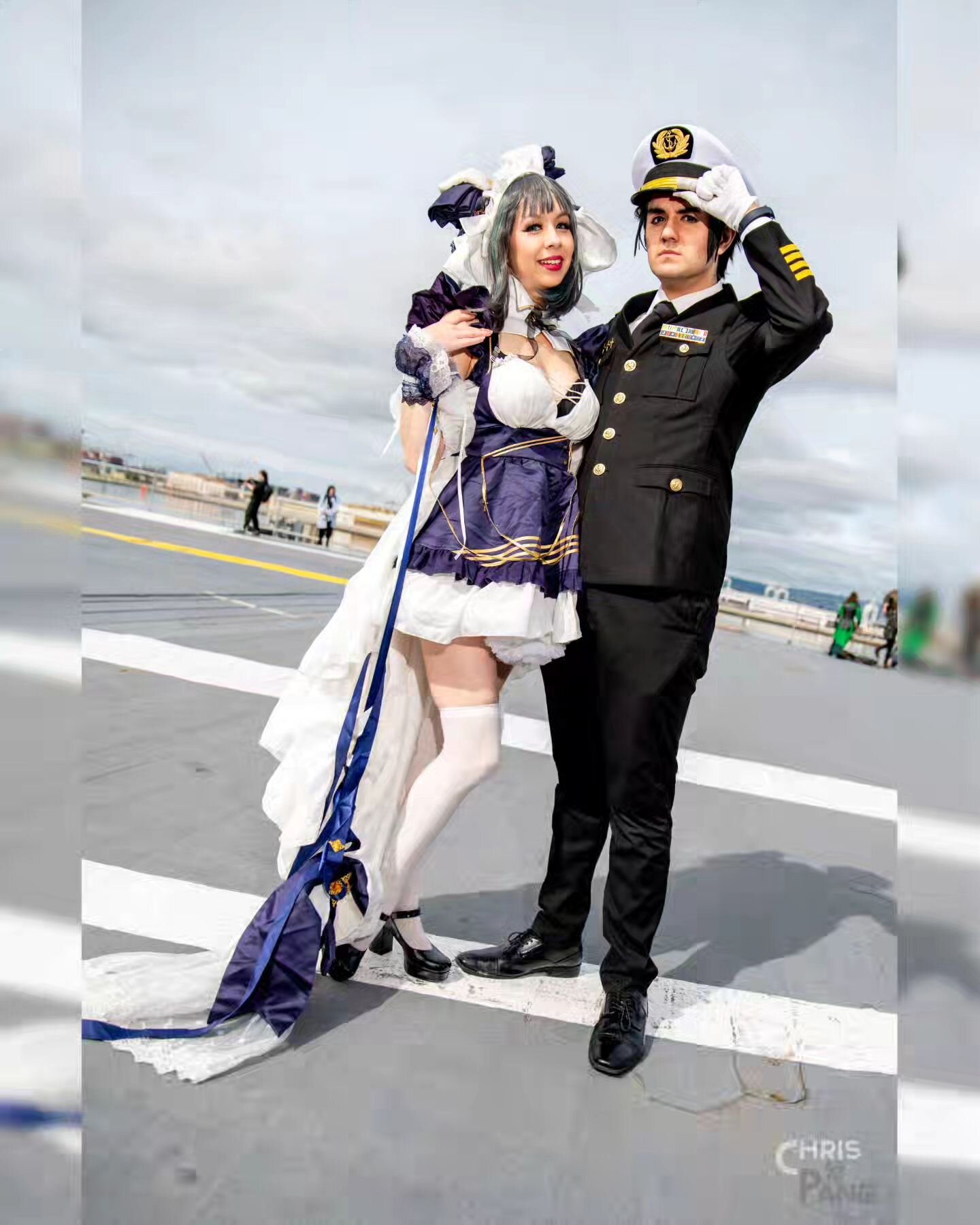 &quot;It's a dream to finally stand here with my admiral. Now come back here so I can cuddle you!&quot; ~Cheshire

#Admiral: @milesgvo 
#Cheshire: @baninabear

CarrierCon photos from the @usshornetmuseum are still in progress so hang tight.

#Carrier