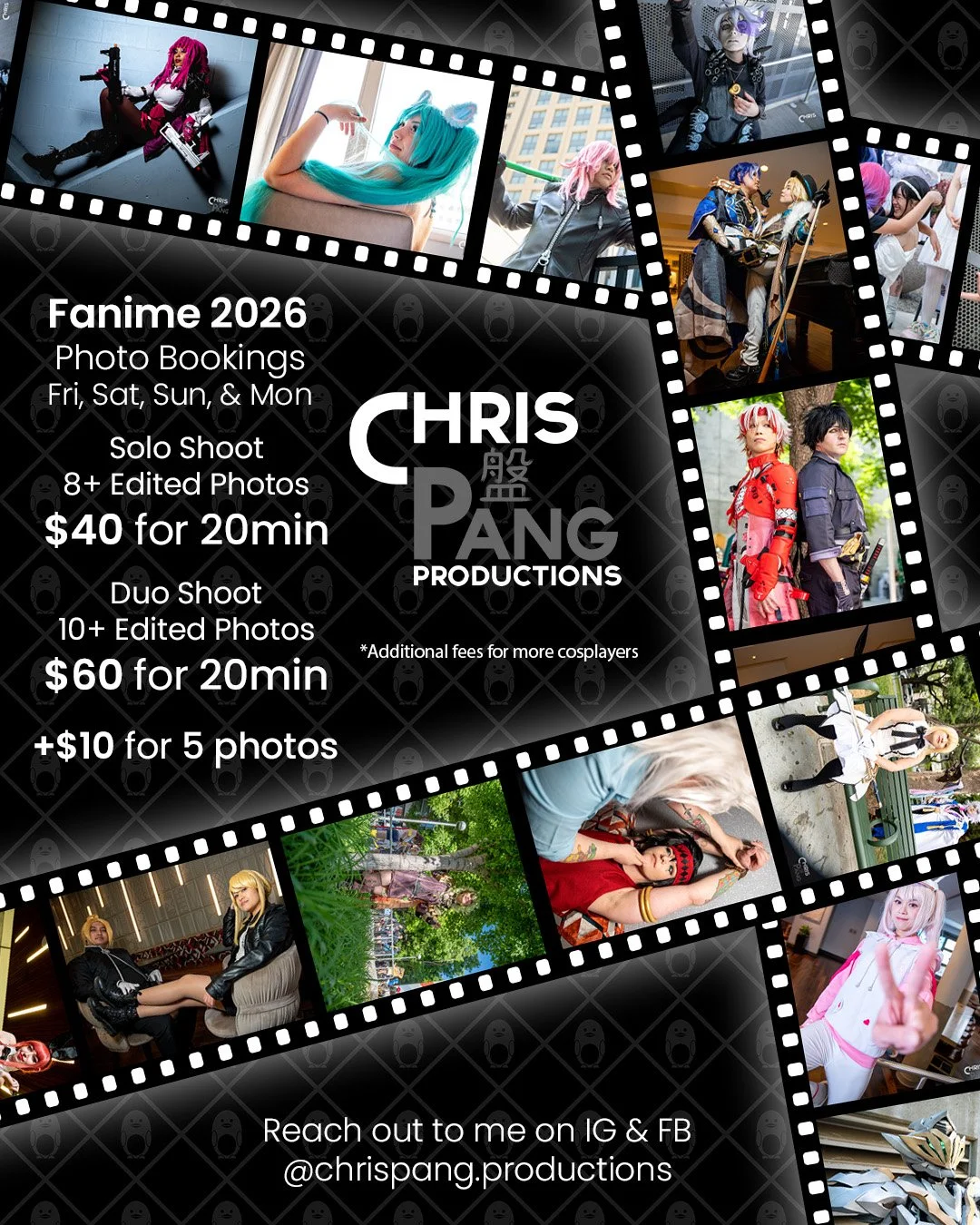 It's that time of year again and Fanime is around the corner. I'm making plans to take photography bookings for the whole weekend. While I'm eager to begin scheduling for shoots, at the immediate moment, I'm still waiting for the cosplay gathering sc