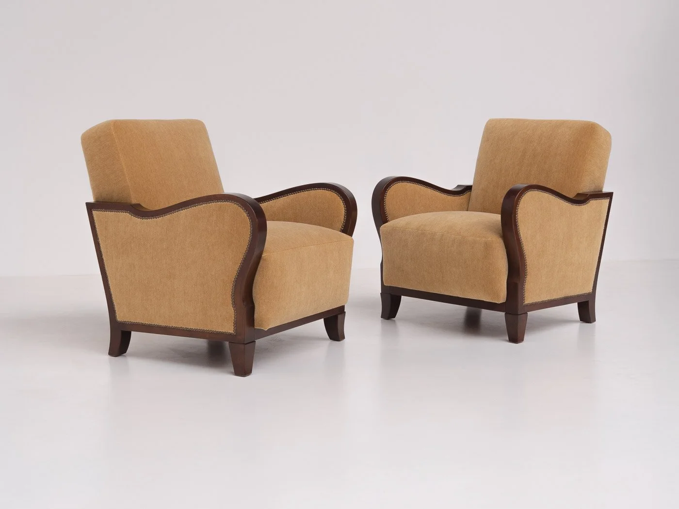 Pair of Art Deco Club Chairs, 1940s <br><br>