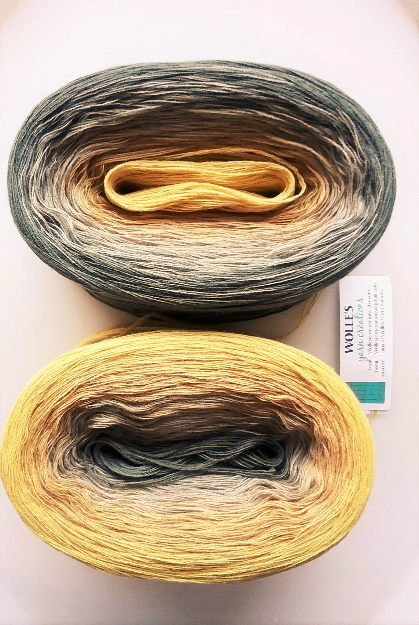 CUSTARD | 150 gr/720 yards | Color Changing Cotton yarn | Fingering Weight