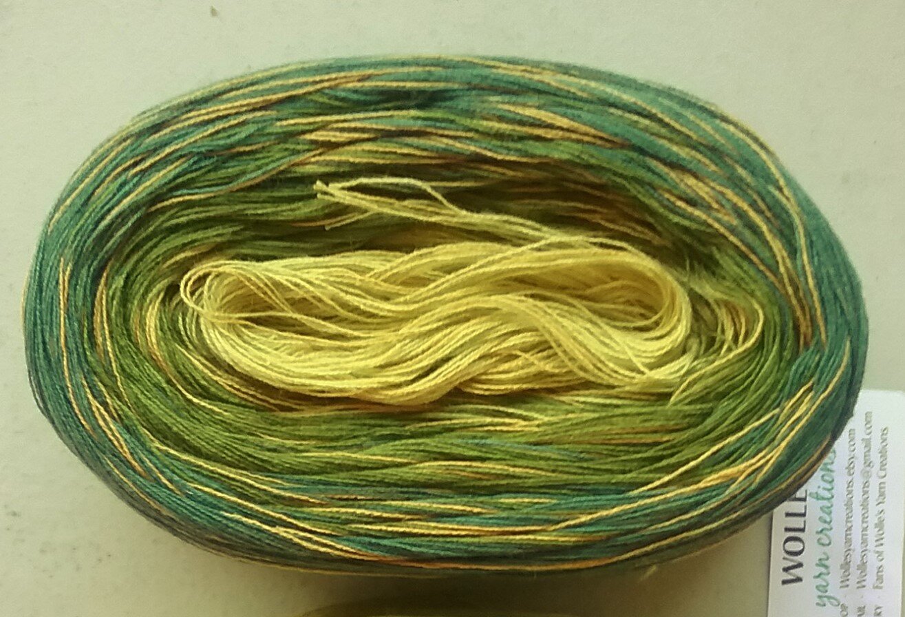 AVOCADO MEDLEY | Sport Weight | Color Changing Cotton yarn (100 gr /320 ...