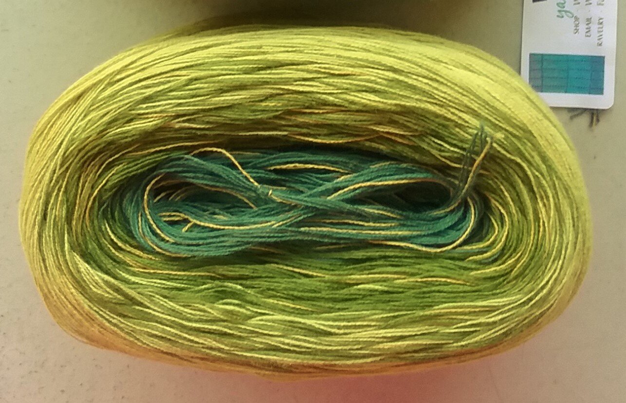 AVOCADO MEDLEY | Sport Weight | Color Changing Cotton yarn (100 gr /320 ...