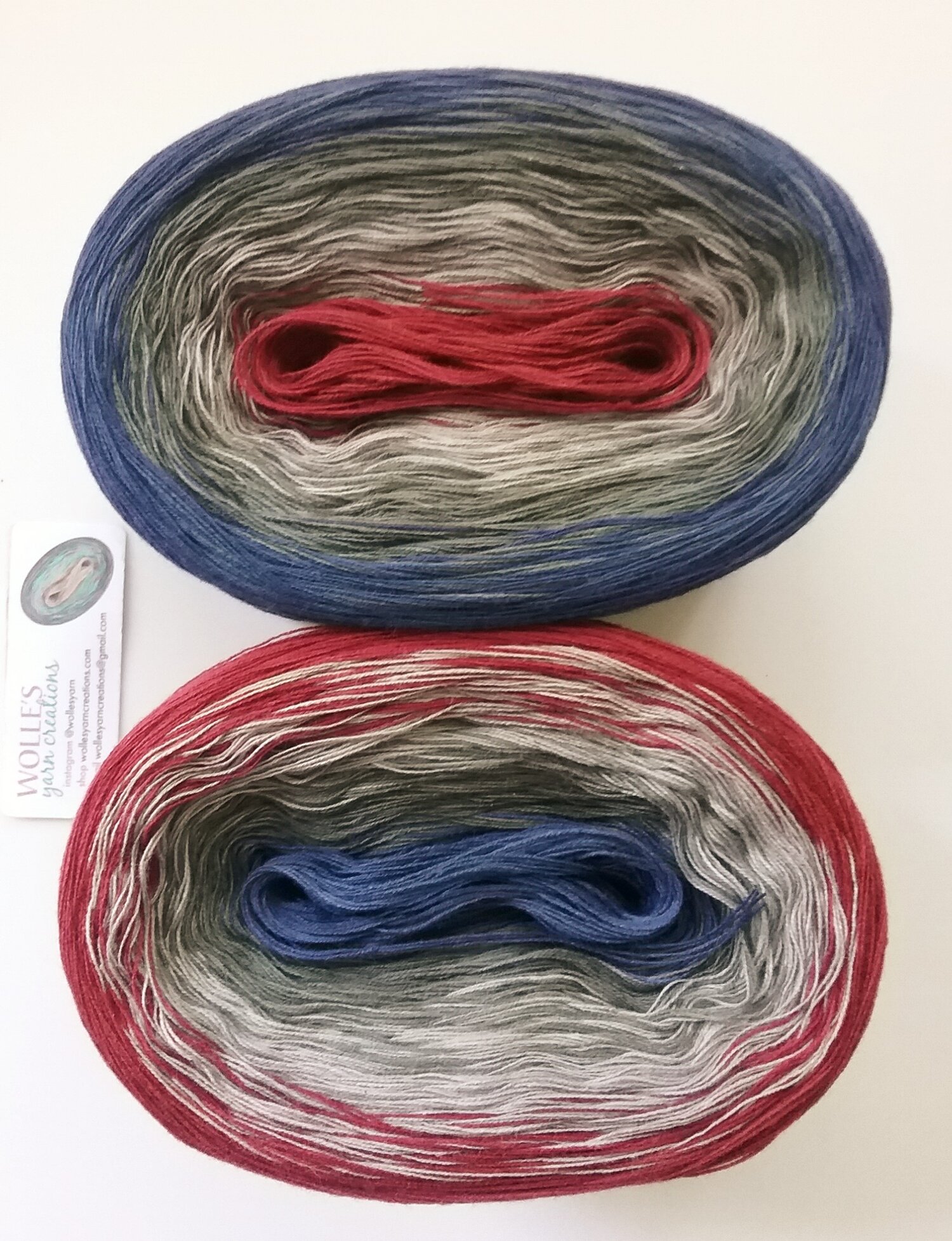 Kit: PATRICIA + BLACK, Cotton yarn, 2 x 480 yards/100 gr