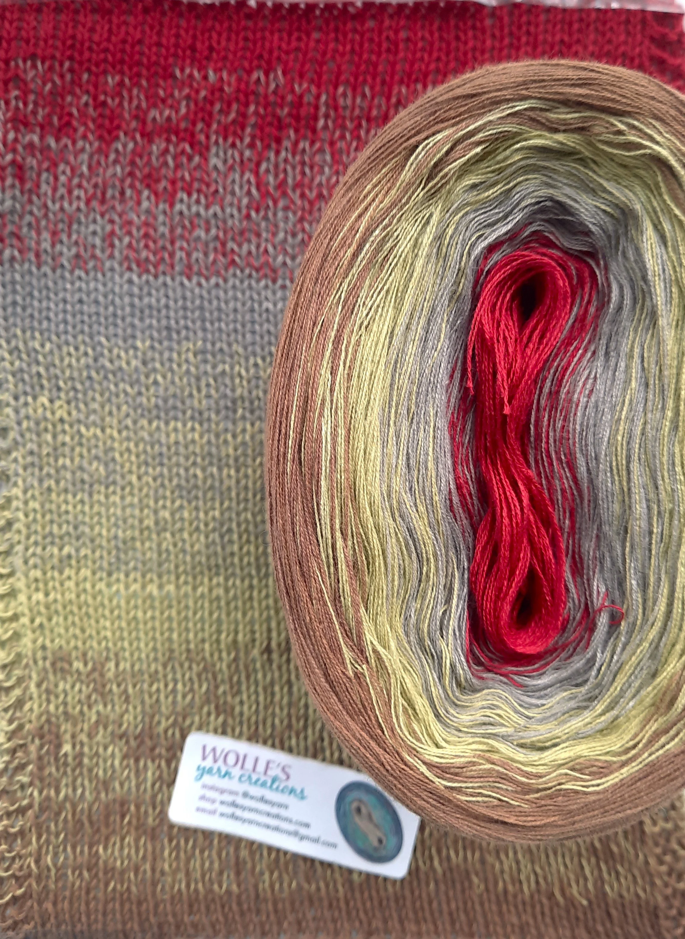 Strawflower, gradient cotton yarn for knitting and crocheting — Wolle's ...