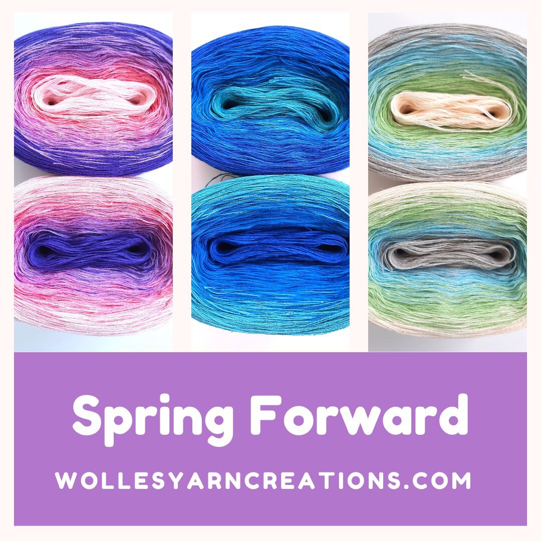 Spring is coming. 🌷Let's celebrate the arrival of the season with our new colors. 😀Find all of them on our website and grab yours today. wollesyarncreations.com
.
.
.
.
.
.
#newyarn  #kniteveryday #knitinspiration #knitagram #knitfastdiewarm #knits
