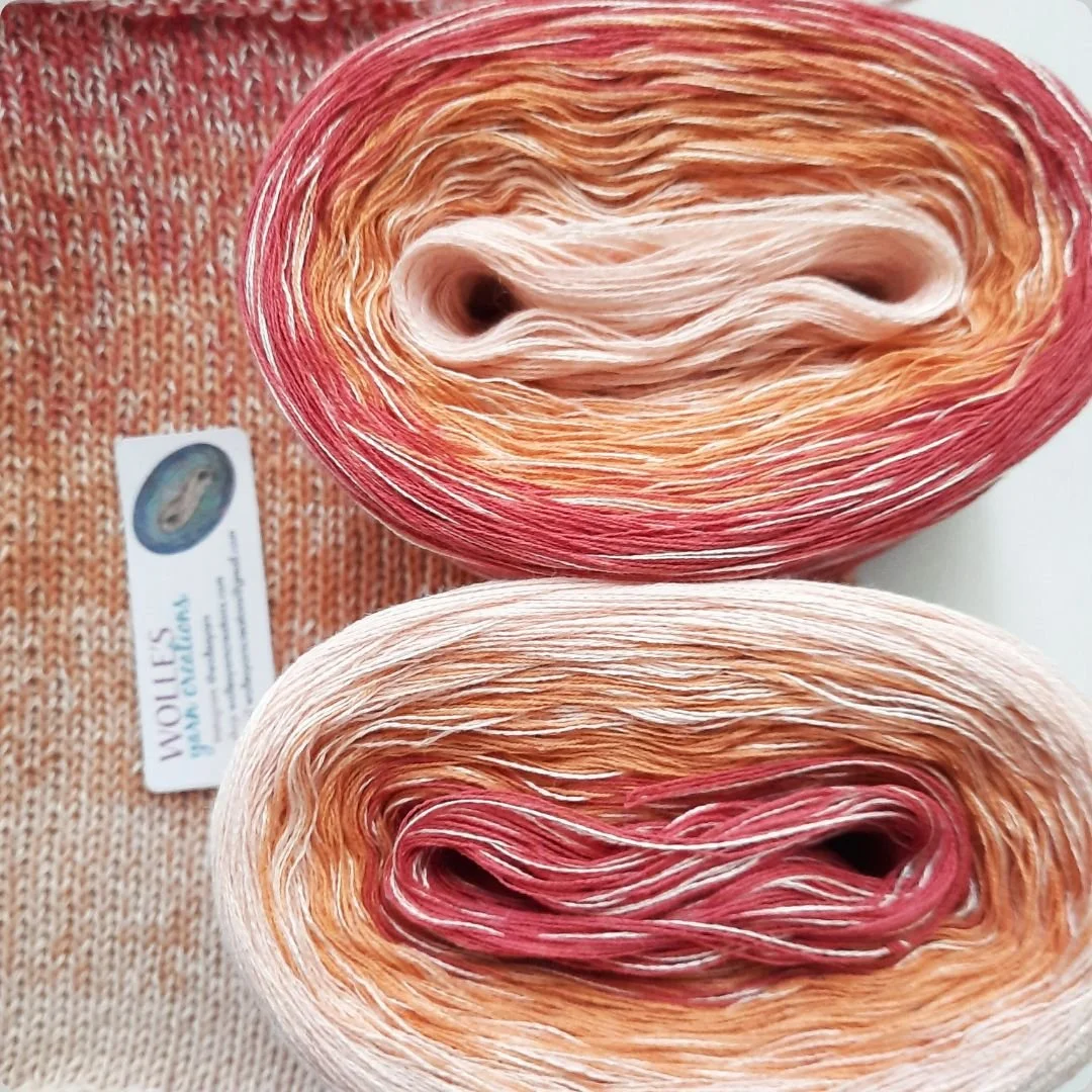 This is REPOSE, one of our Cotton/Bamboo colors. These are super soft, skin-friendly yarns available in 14 exciting colors. 😊 All are ready to ship&mdash;order your colors today. wollesyarncreations.com
.
.
.
.
.
.
.
.
#yarnlovers #yarnspirations #i