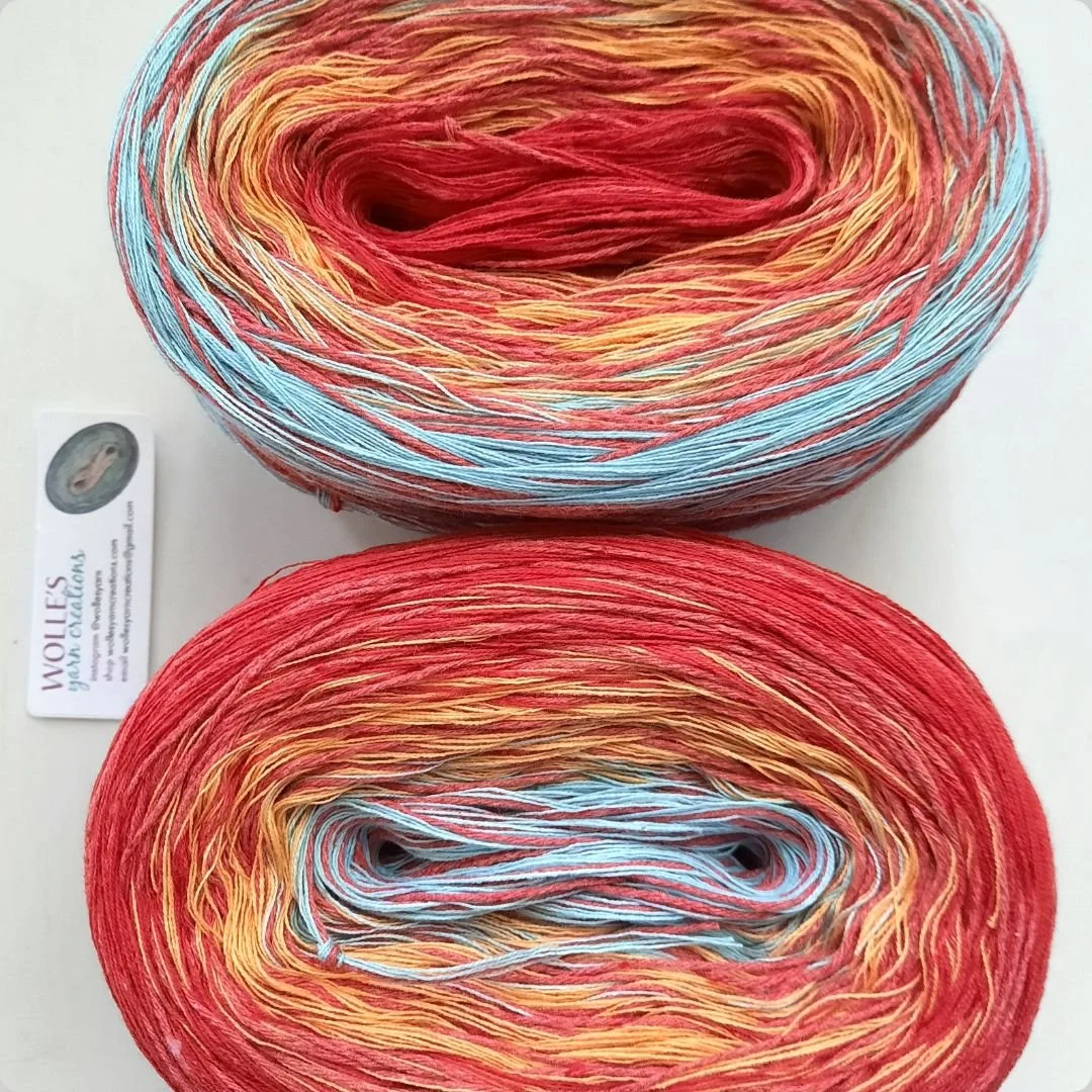 New DK weight yarn: HILDEGARD. 200 gr/480 yards. See all our colors online and order yours today: wollesyarncreations.com 🌸
.
.
.
.
.
.
#igpicoftheday
#crochetlove  #crochetlover #igknitters #crocheteveryday #handdyedyarn #crochetgeek #yarnporn #ins