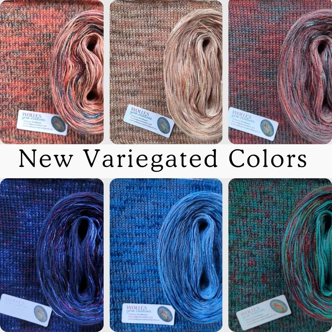 Our new variegated yarns are here: fingering weight in 10 lovely colors. See them all and order yours today: wollesyarncreations.com
.
.
.
.
.
.
#yarnlovers #yarnspirations #ilovecrochet #crochetlover #crochetlove #crocheteveryday #crochet_relax #ins