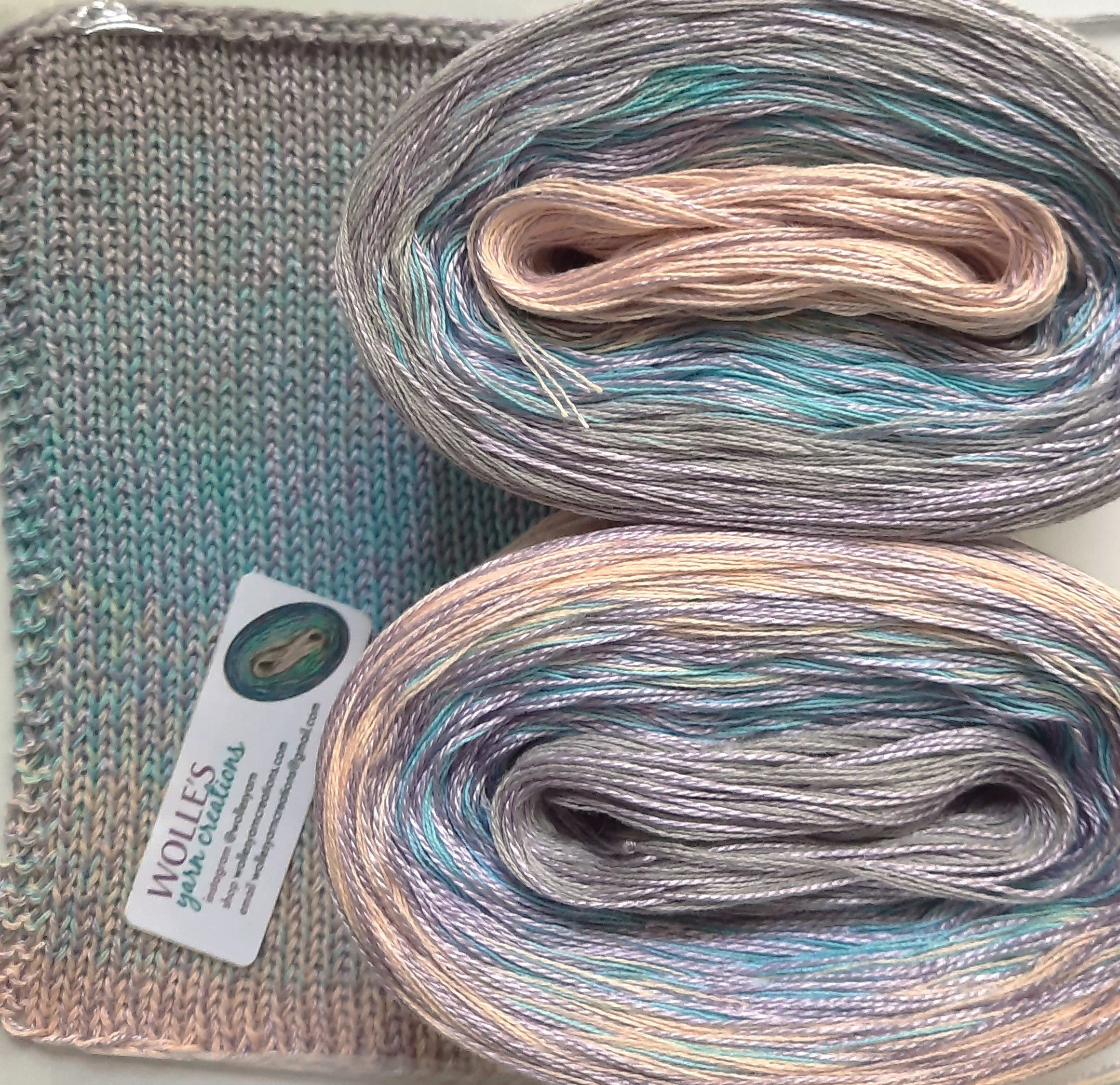 DAWN Medley | Color Changing Cotton/Silk yarn | 480 yards/100 gr | Fingering Weight