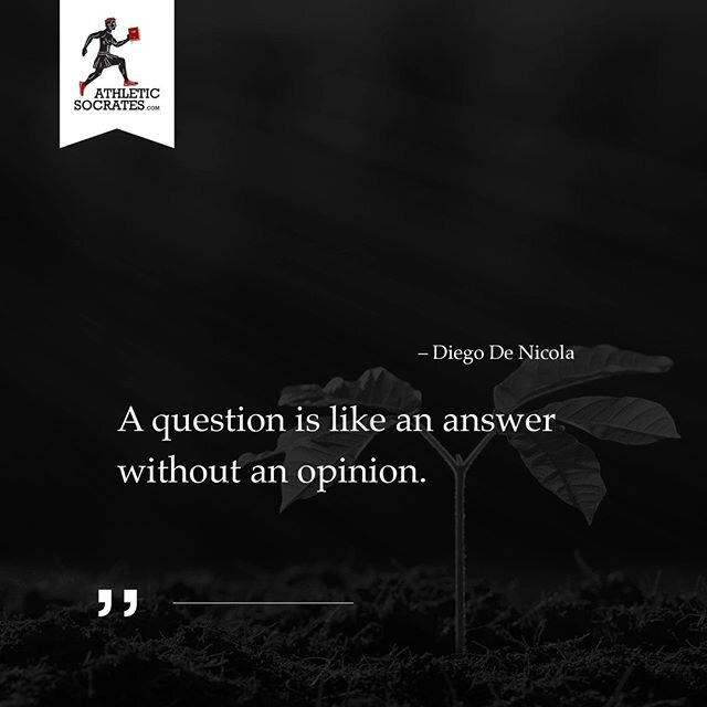 How do you interpret this quote? There are several way to read this. One of them is that a question can make you think, can move you, can even provide you with a solution, without being biased or steering you in a fix direction. Often the most powerf