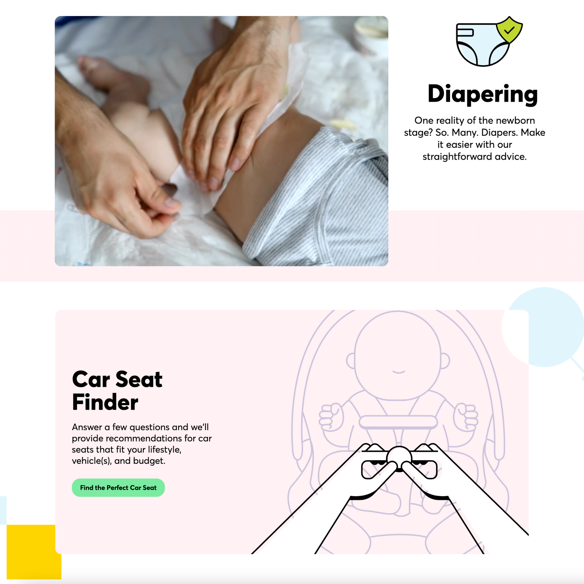 Web Experience For New Parents