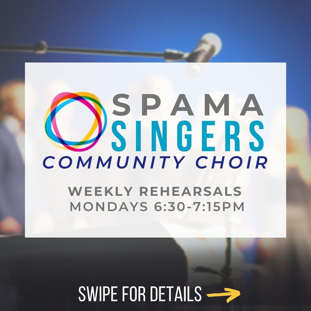 Our group classes are starting back this month! We're especially excited about the launch of this adult/young adult choral group, SPAMA Singers.

Reach out today if you'd like to drop in for a rehearsal, or go to the link in our bio to sign up! 🎶 

