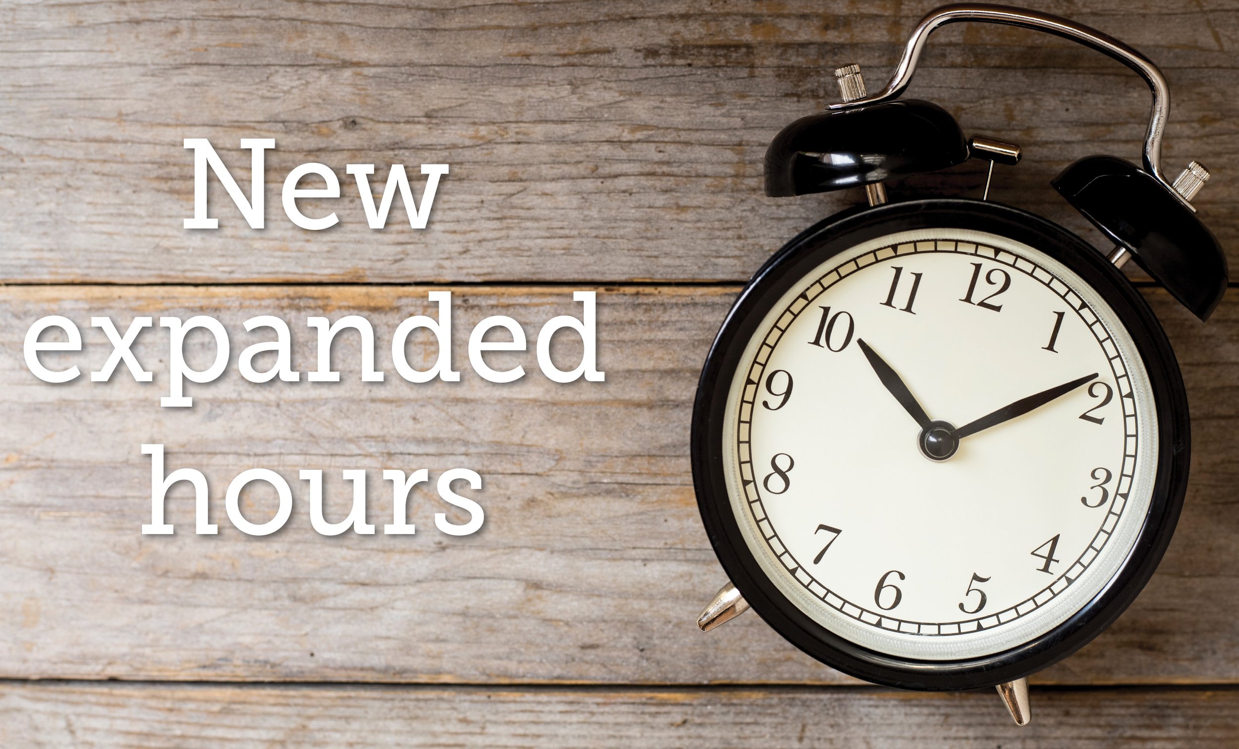 Newsletter 1.15.2022 - Expanded hours