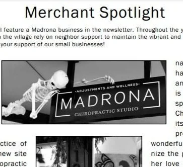 Dr. Viv Featured in the Madrona News!