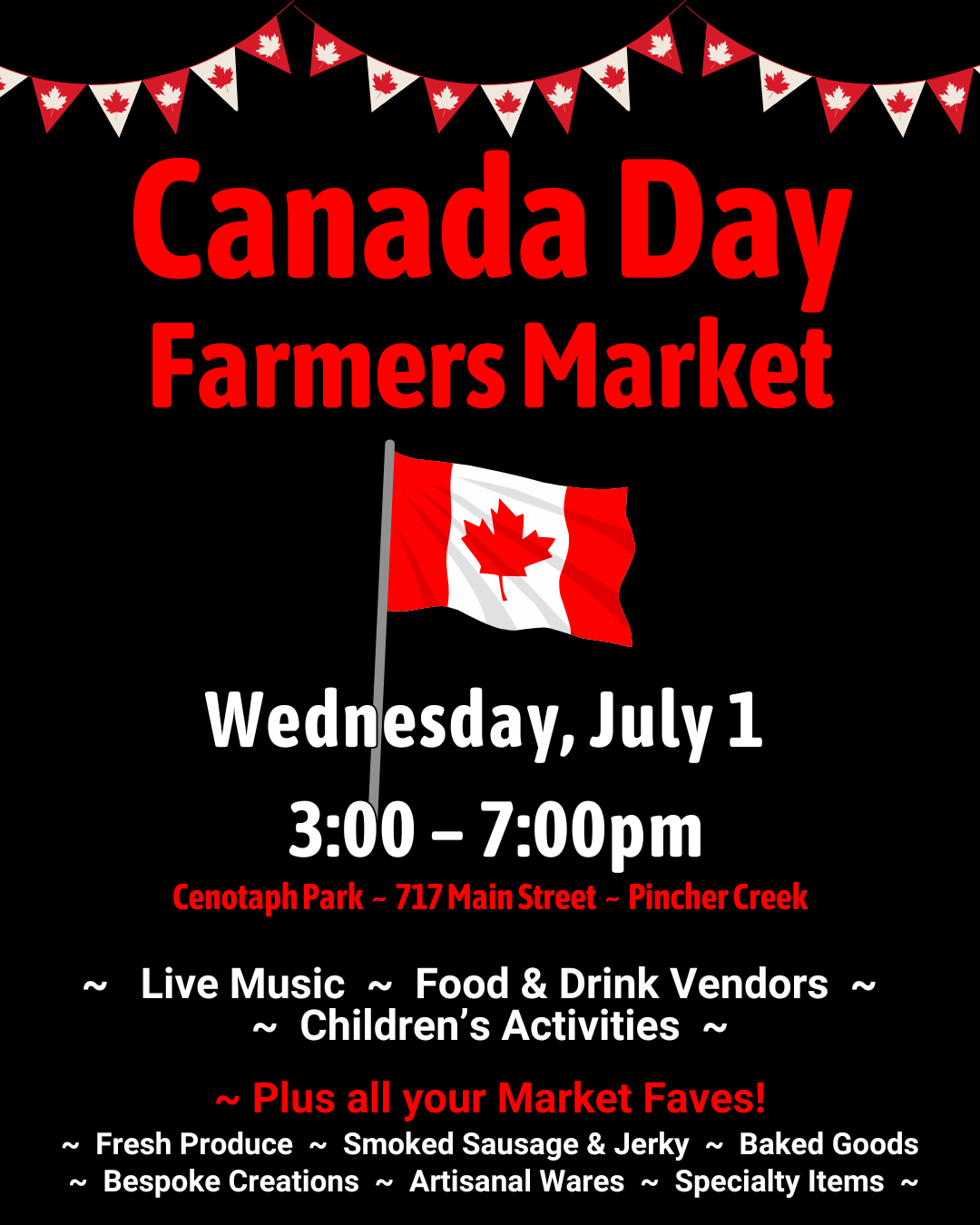 Canada Day Farmers Market