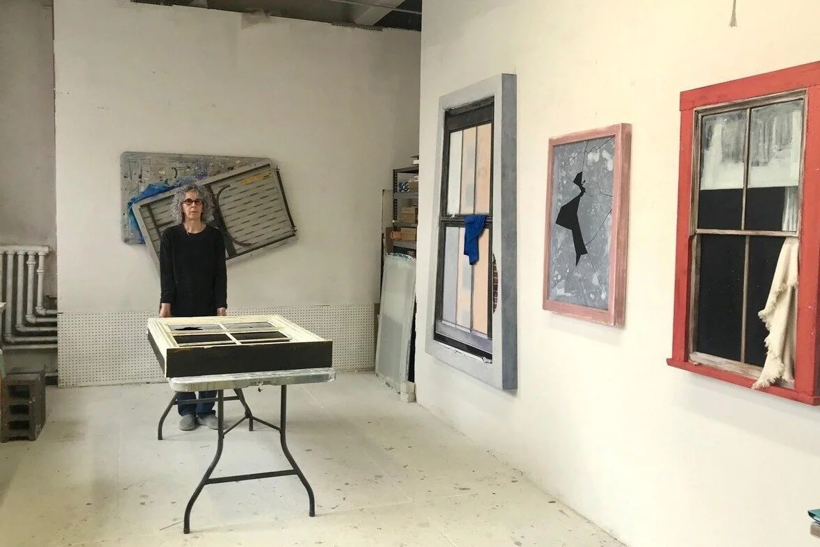 Leslie Wayne in her Studio, 2020