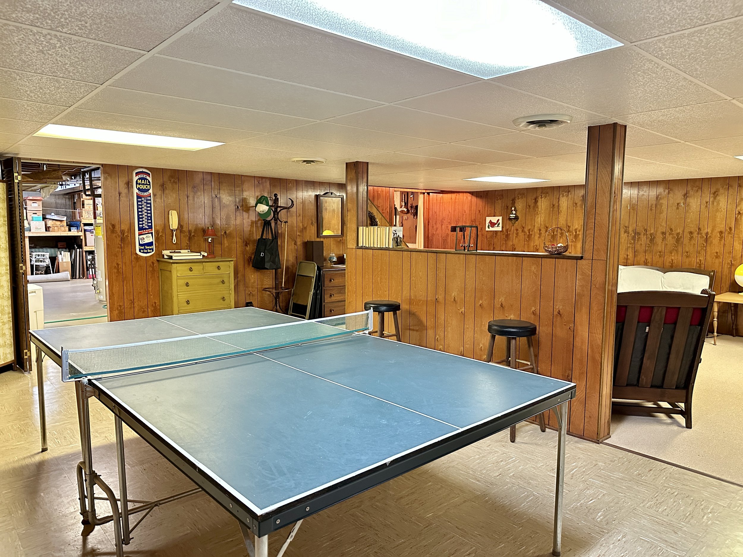 Room for a ping pong table or pool table