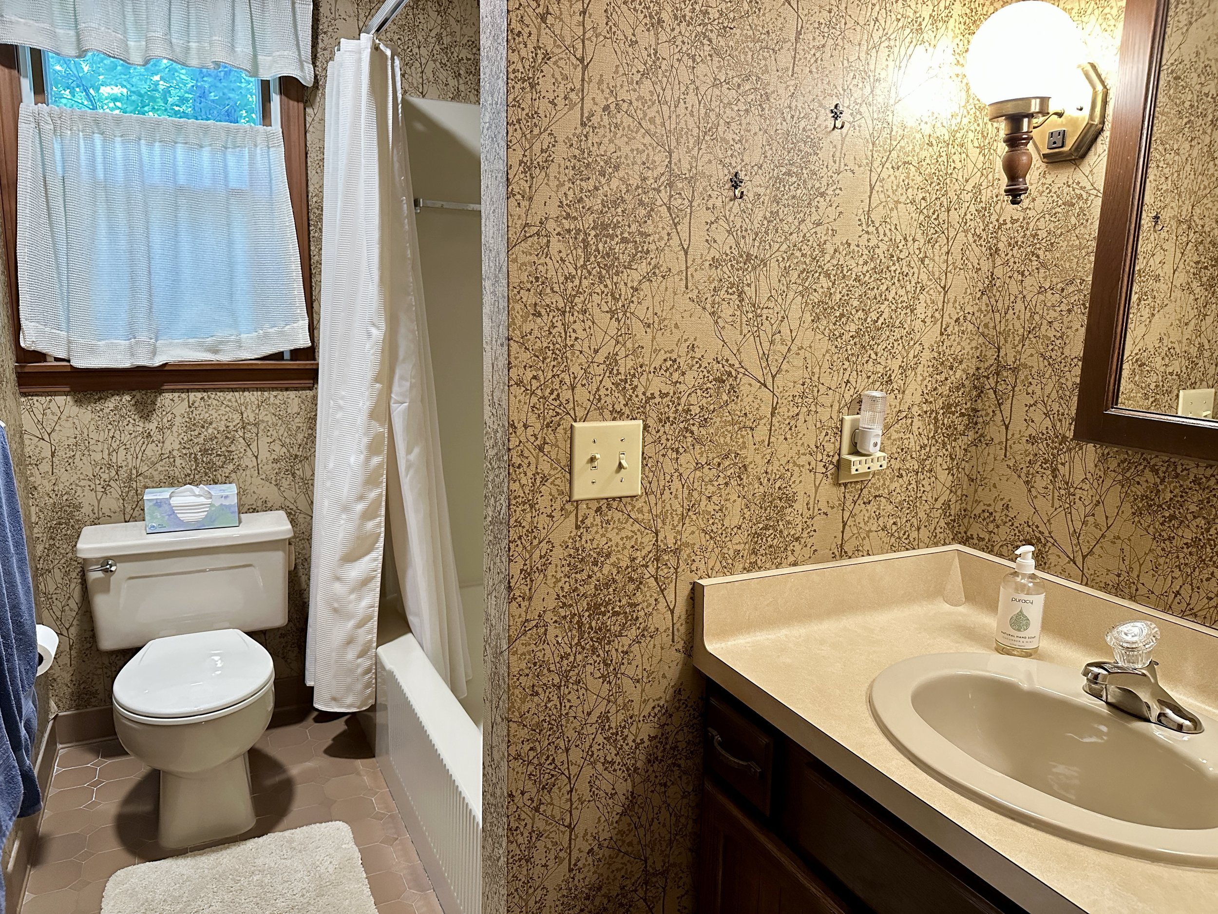 Full bath off the main hallway
