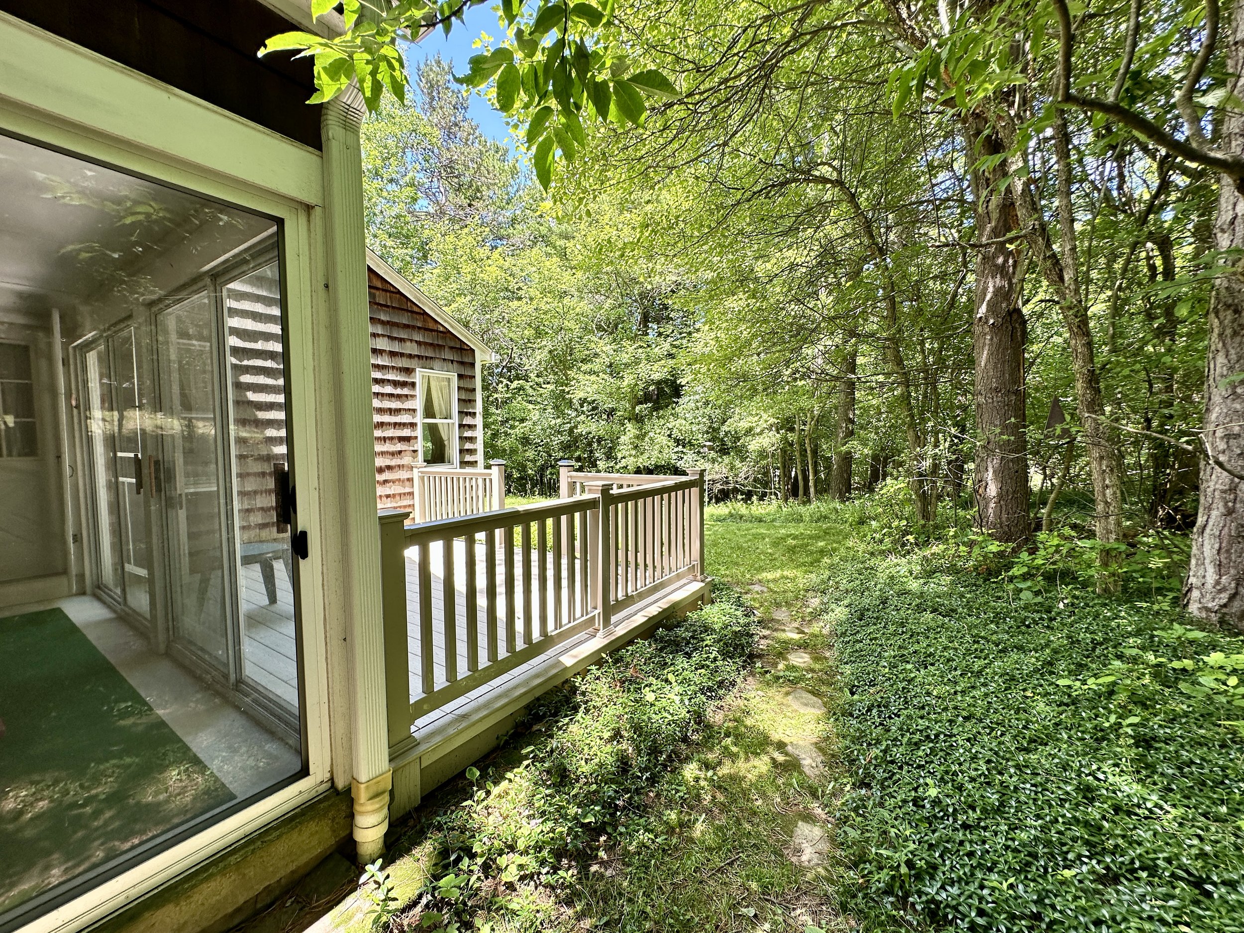 Simply enjoy the tranquility of the private backyard