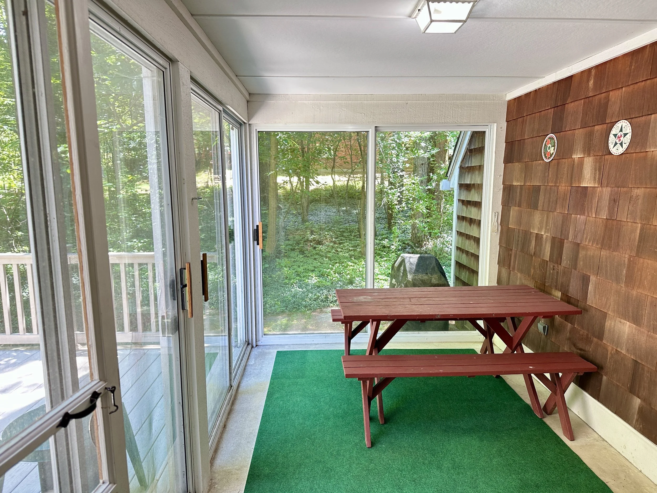 Unwind in the enclosed/screened porch