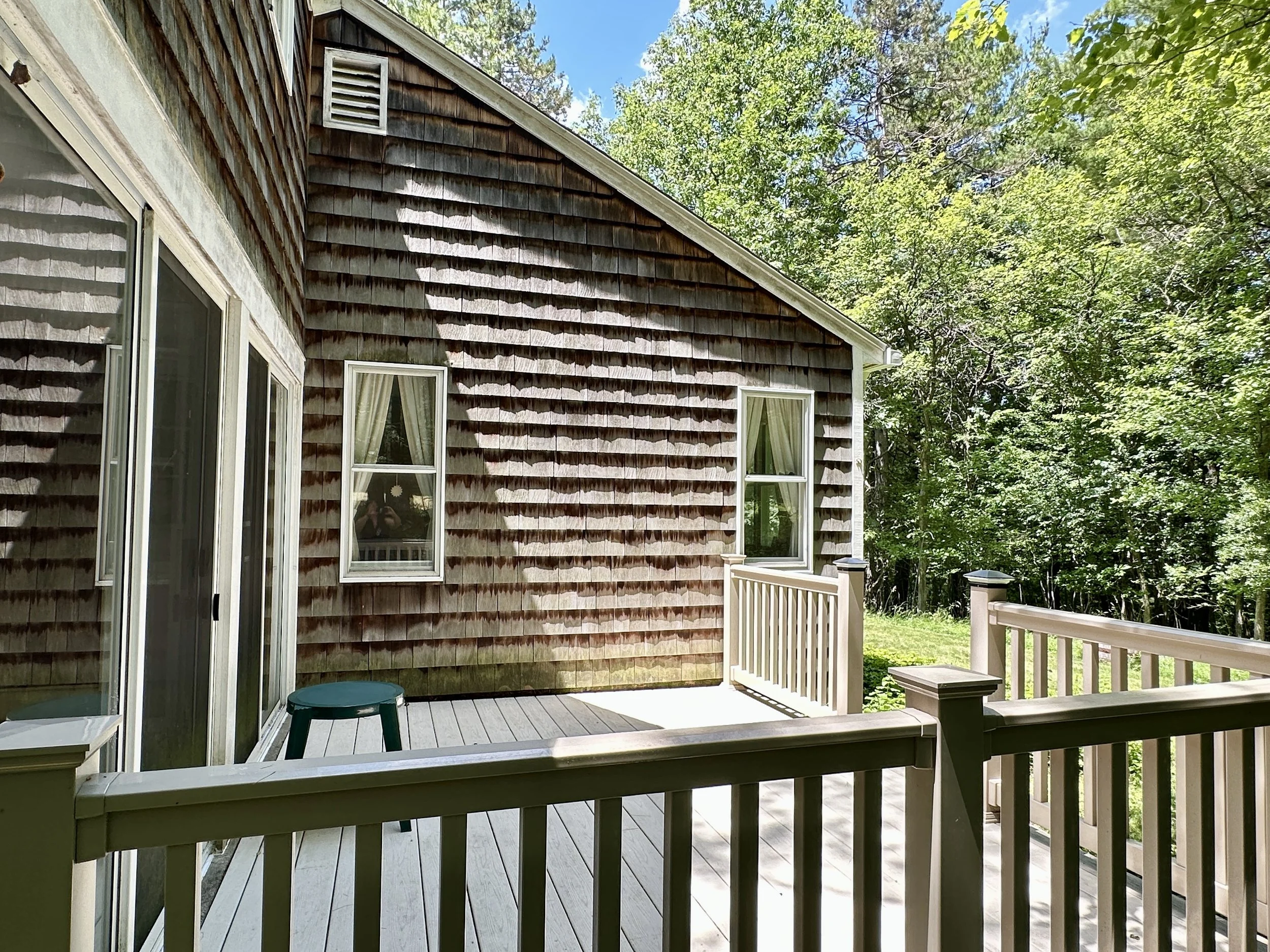 Relax with a morning coffee on the composite deck