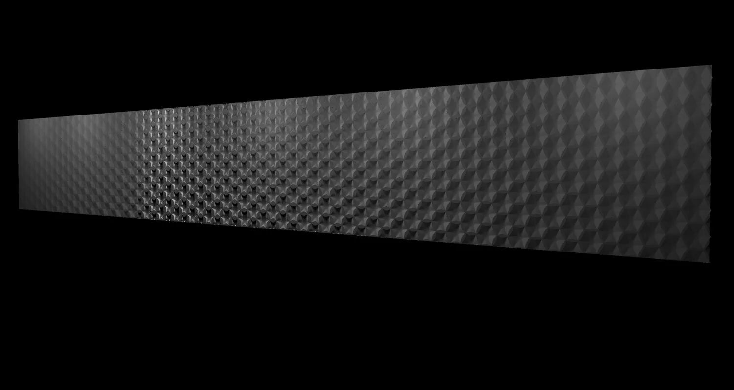 Wall Studies — Moorish geometric relief studies for landscape retaining walls.