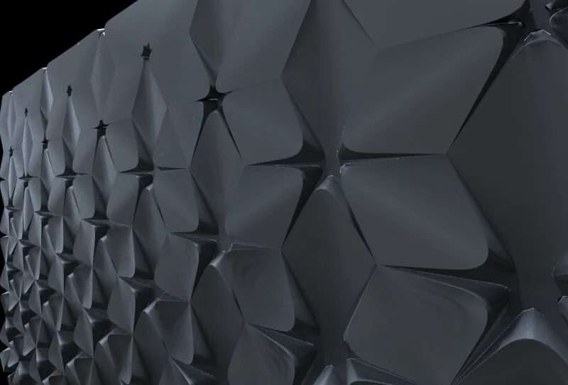 Wall Studies — Moorish geometric relief studies for landscape retaining walls.