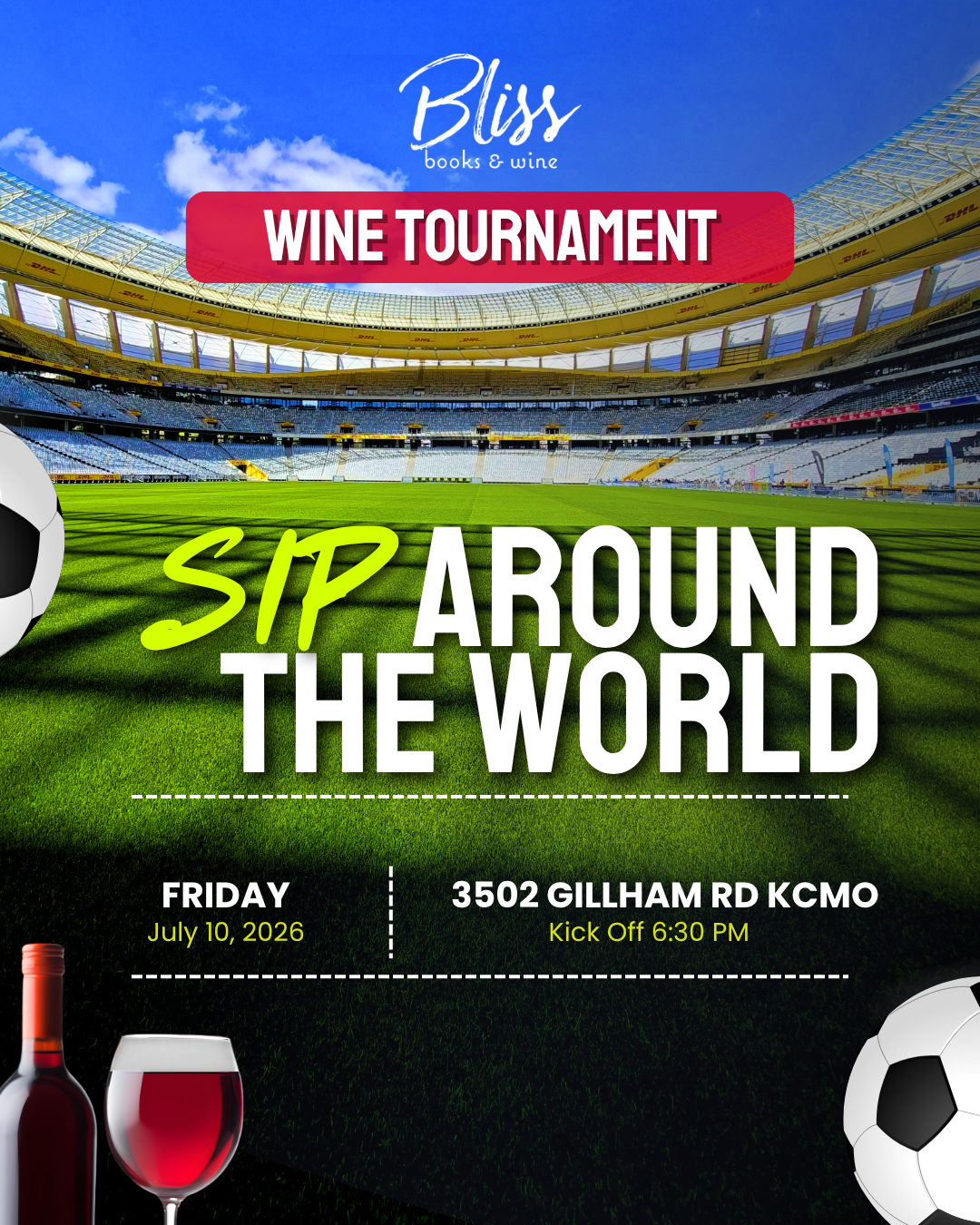 Sip Around the World Wine Tasting