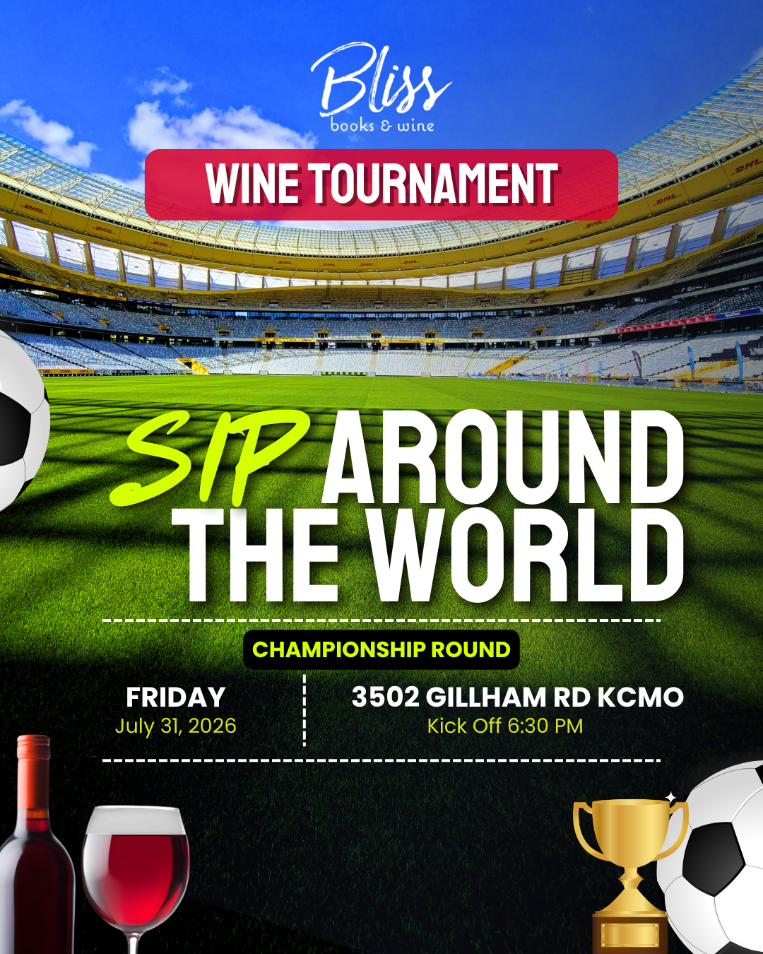 Sip Around the World Wine Tasting CHAMPIONSHIP
