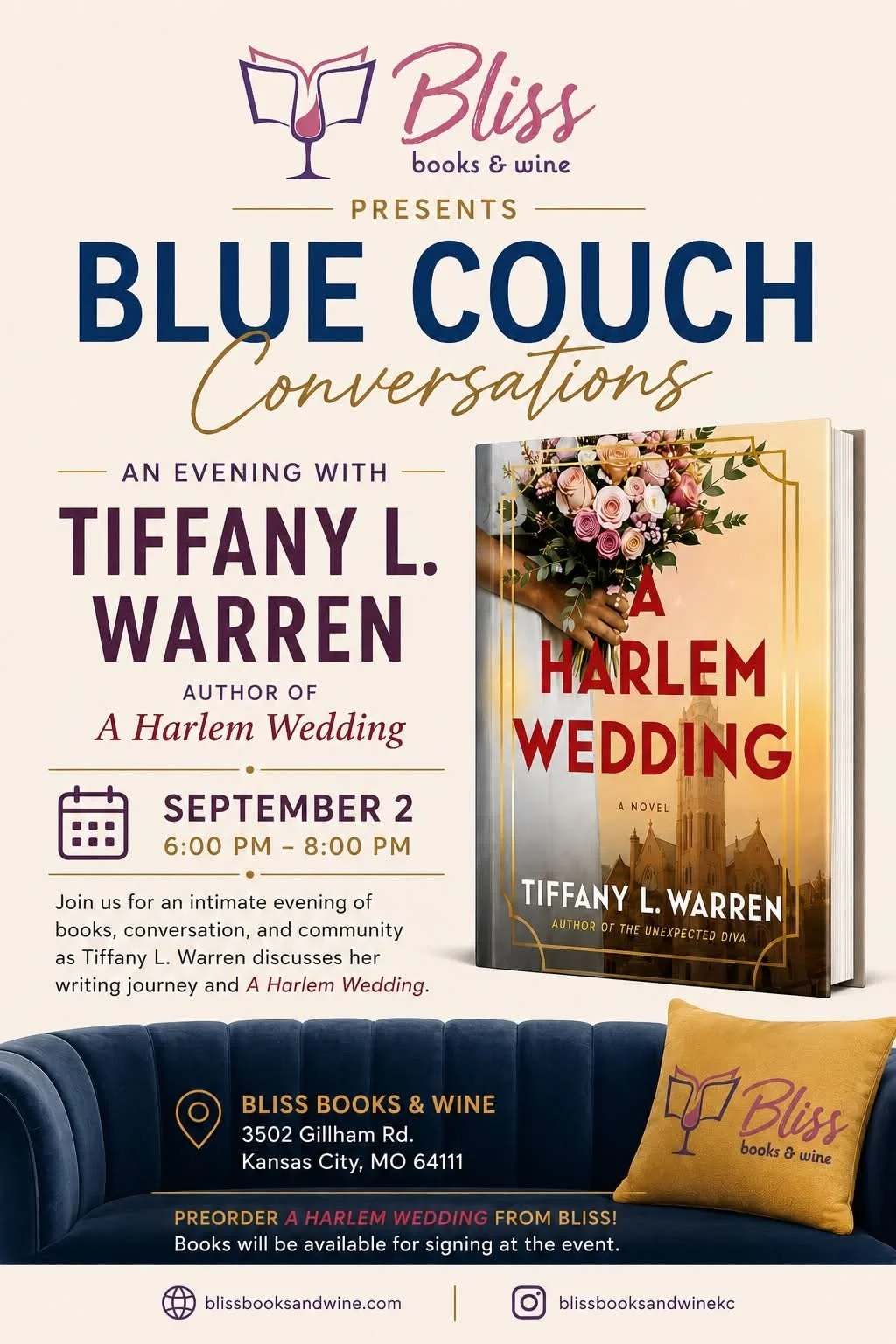 Blue Couch Conversation with Tiffany L. Warren