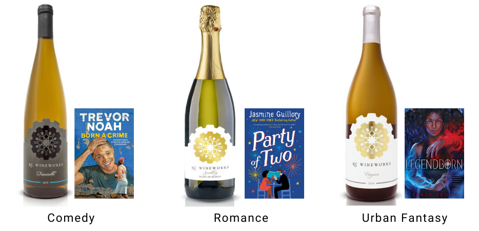 KC Wineworks pairings for the BLK.INK Virtual Book Fair