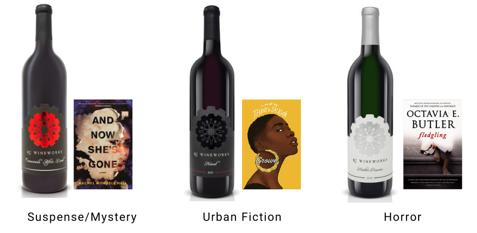 KC Wineworks pairings for the BLK.INK Virtual Book Fair